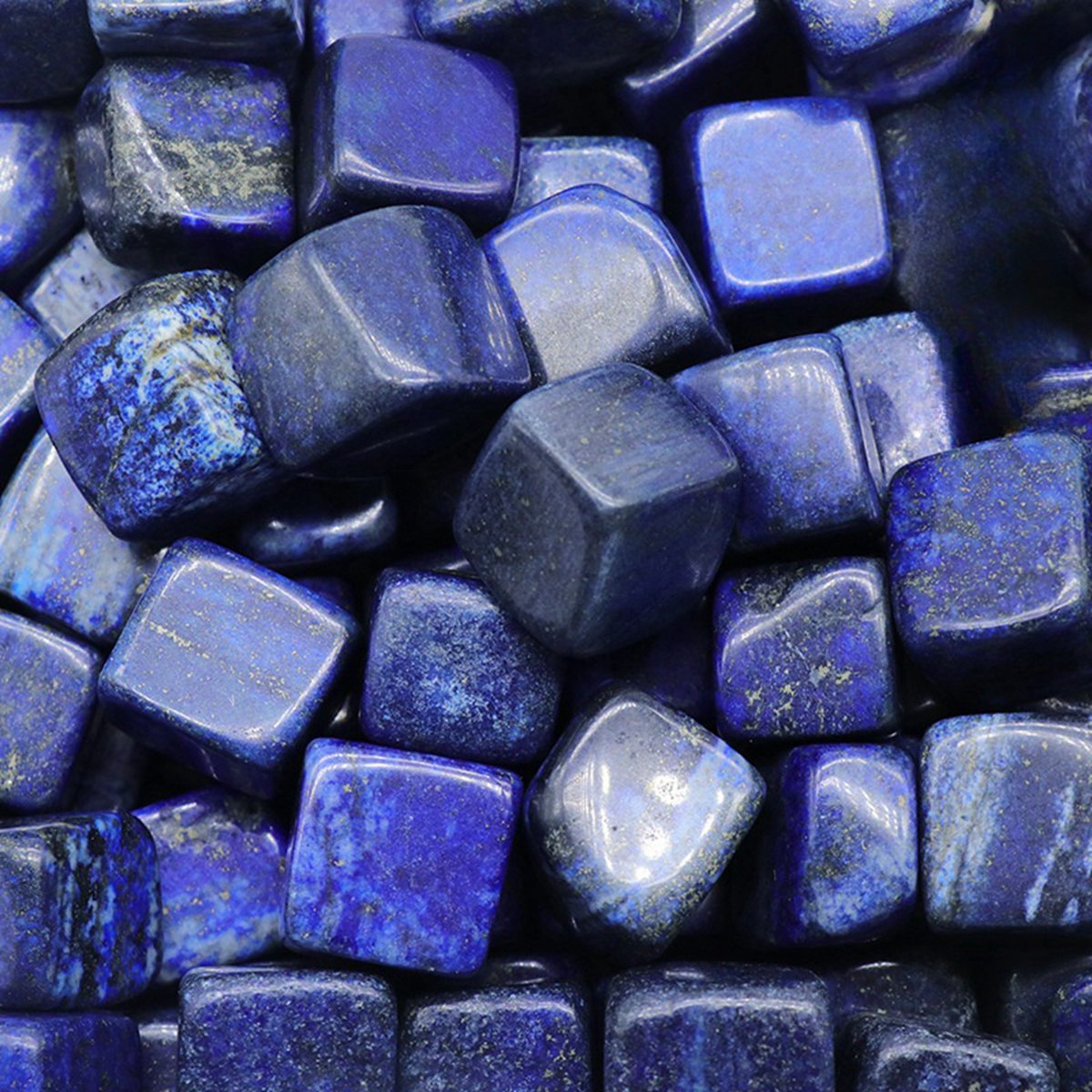 Natural Gemstone Loose Square Cube Beads Healing Power Crystal Block for Home Decor 15-18MM No hole