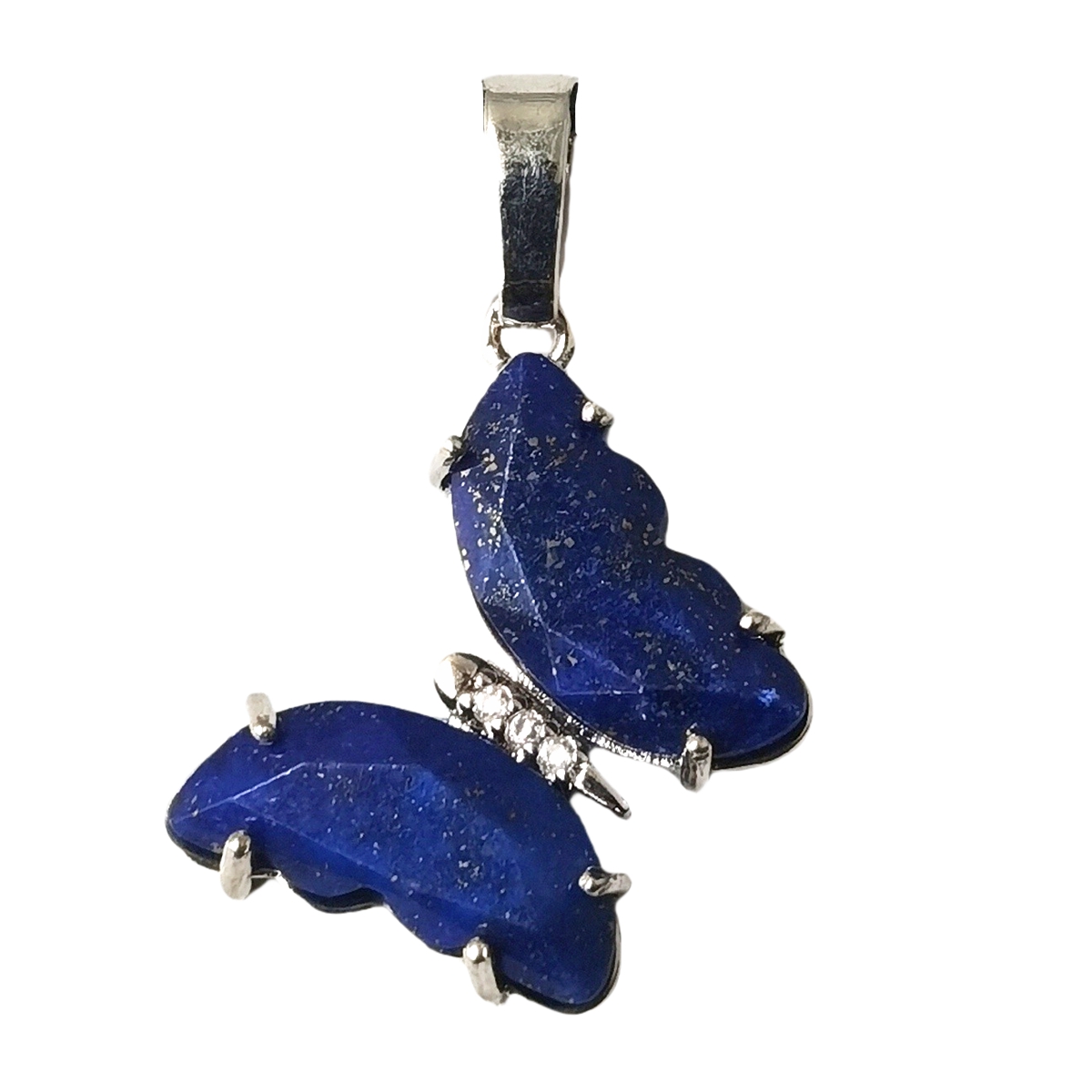 Natural Gemstone Butterfly Pendant for Making Jewelry necklace