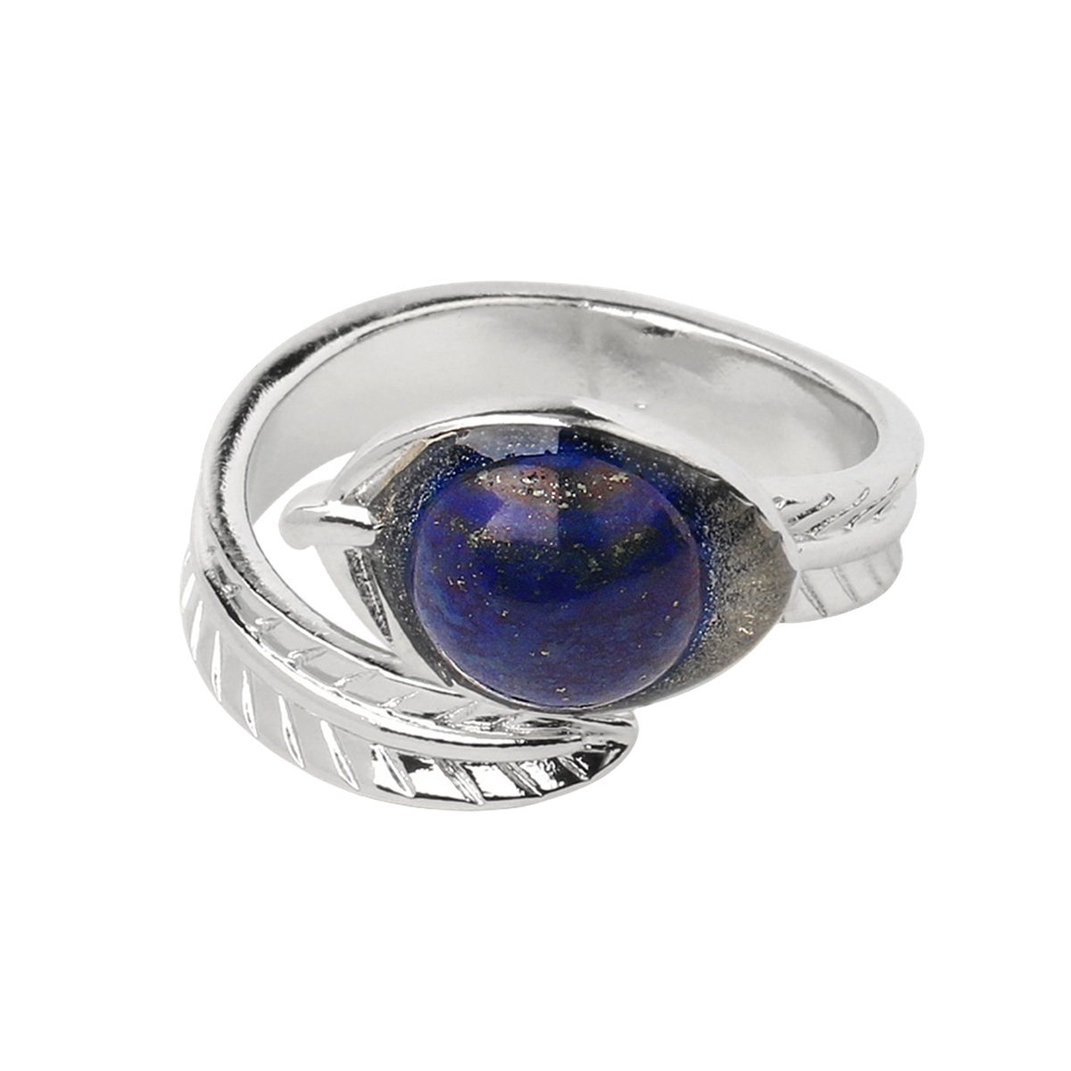 Natural Stone Rings 10MM Round Shaped Gemstone Jewelry For Women Anniversary Birthday Wedding Gift