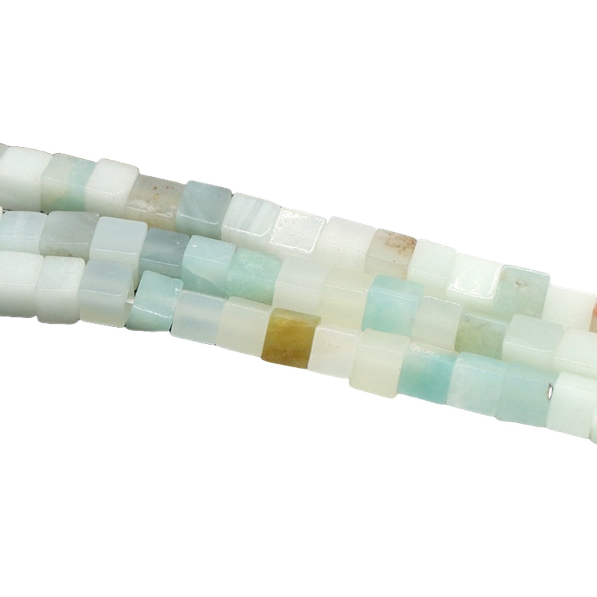 4MM Loose Natural Gemstone Cube Beads for Making Jewelry  (Approx 88PCS/Strand)