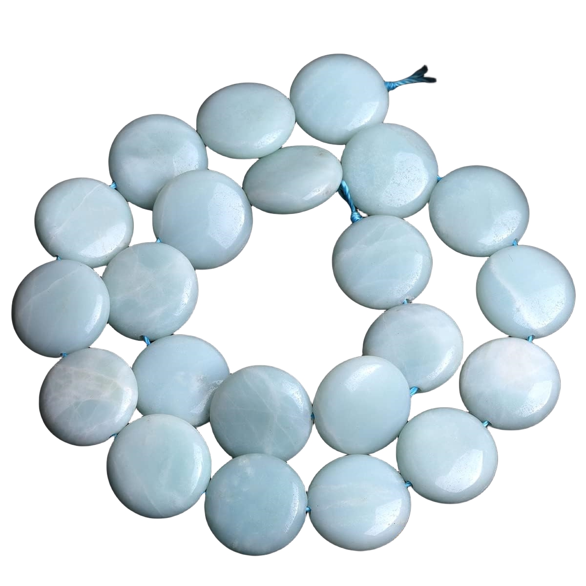 D20X6MM Gemstone Coin Beads for Making Jewelry Natural Stone & Crystal Donut