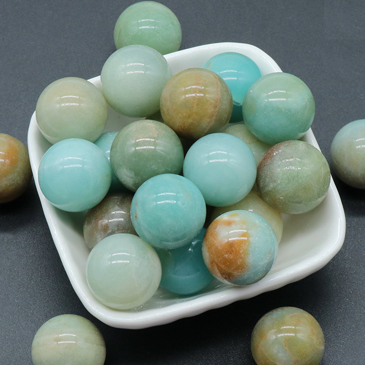 20mm Natural Gemstone Polished Sphere Healing Crystal Rocks Ball Mineral Collection Decoration Kit