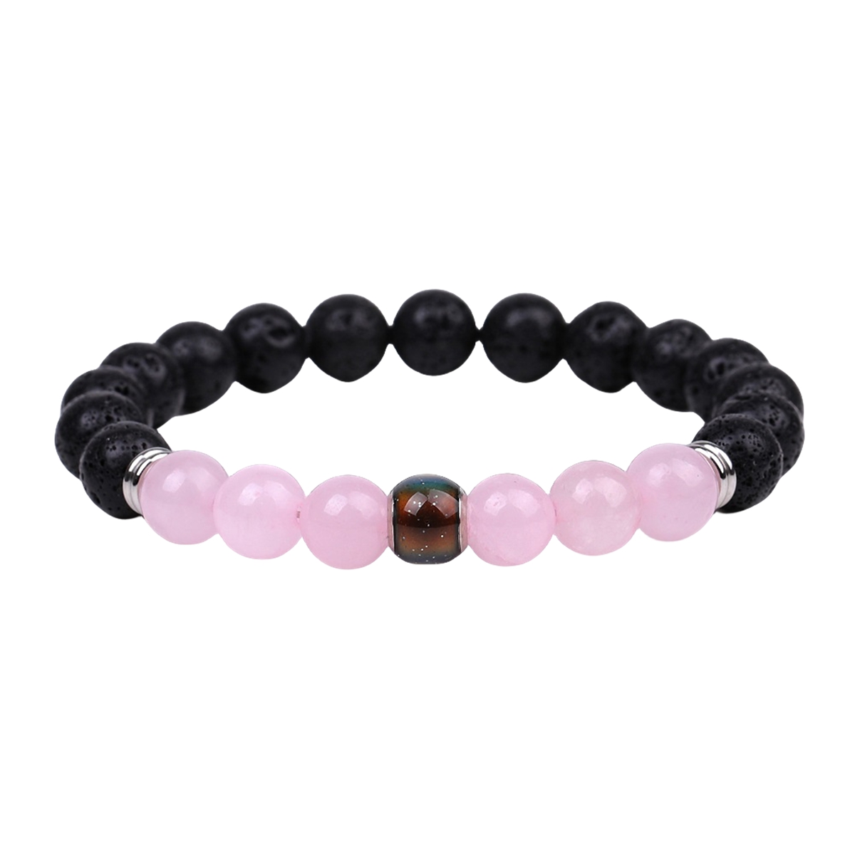 Lava Stone Mood Beads Bracelets for Women Girls Elastic Bracelets Men Fashion Beads Gifts Jewelry