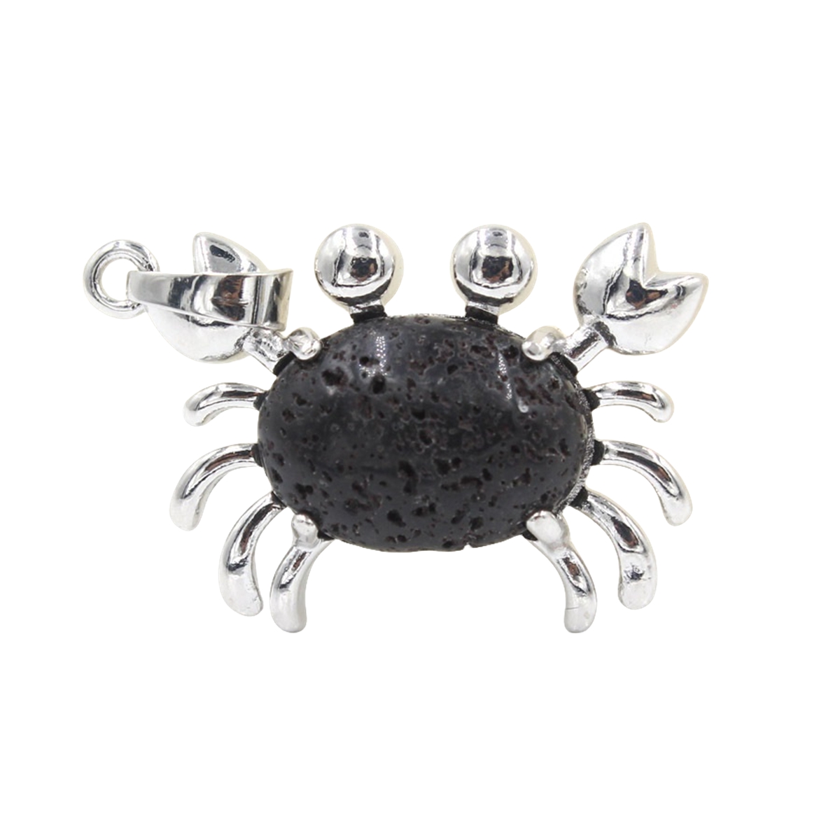 Natural Gemstone Crab Pendant Necklace for Women SN1552S Healing Crystal Protection Animal Jewelry Anniversary Birthday Valentine's Day Gift for Girlfriend Wife Mother