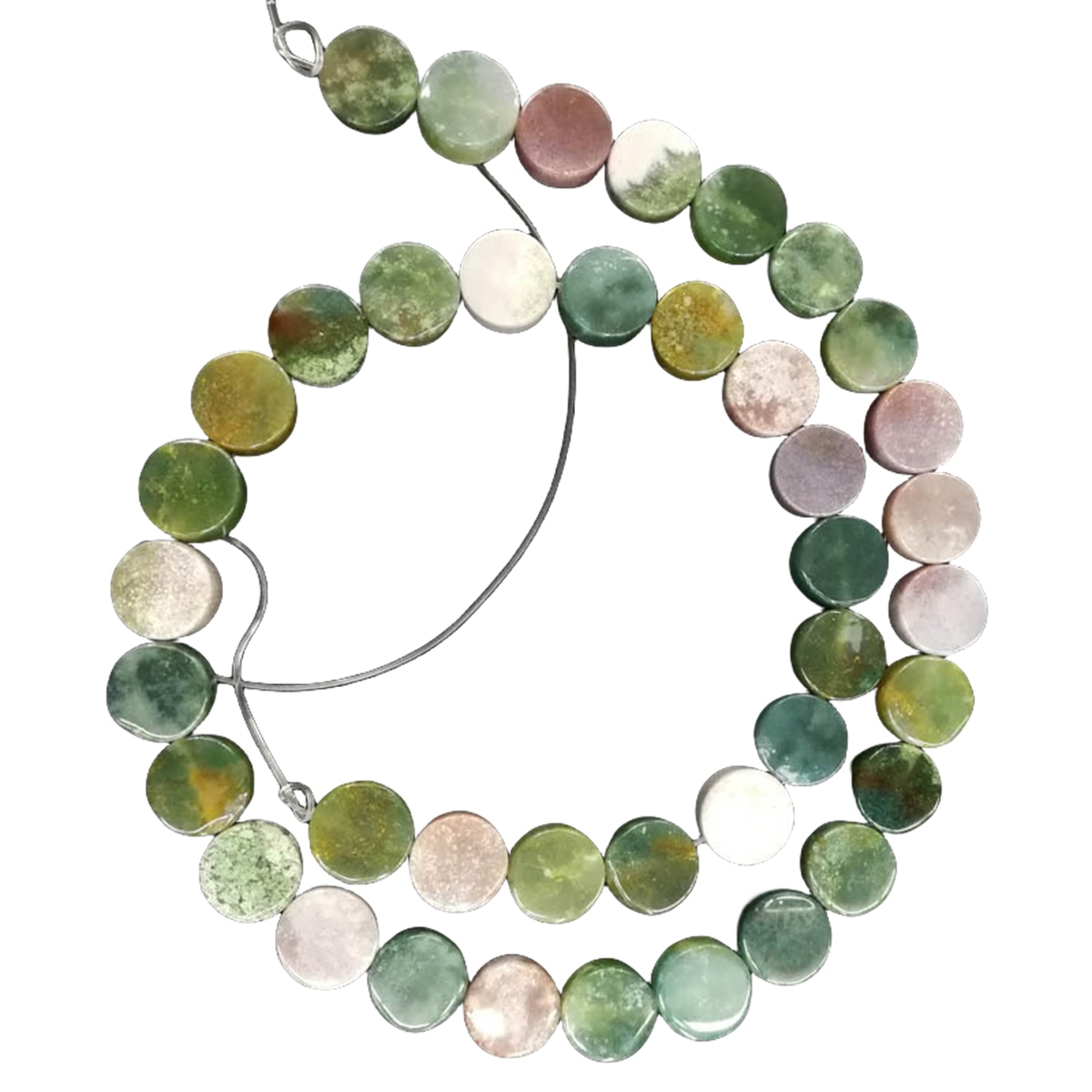 D10X5MM Flat Disc Gemstone Beads for Making Jewelry  Dount & Coin Stone & Crystal