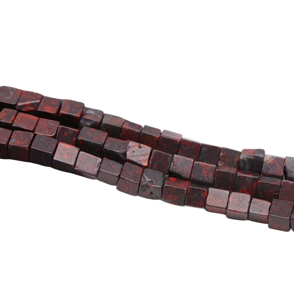 4MM Loose Natural Gemstone Cube Beads for Making Jewelry  (Approx 88PCS/Strand)