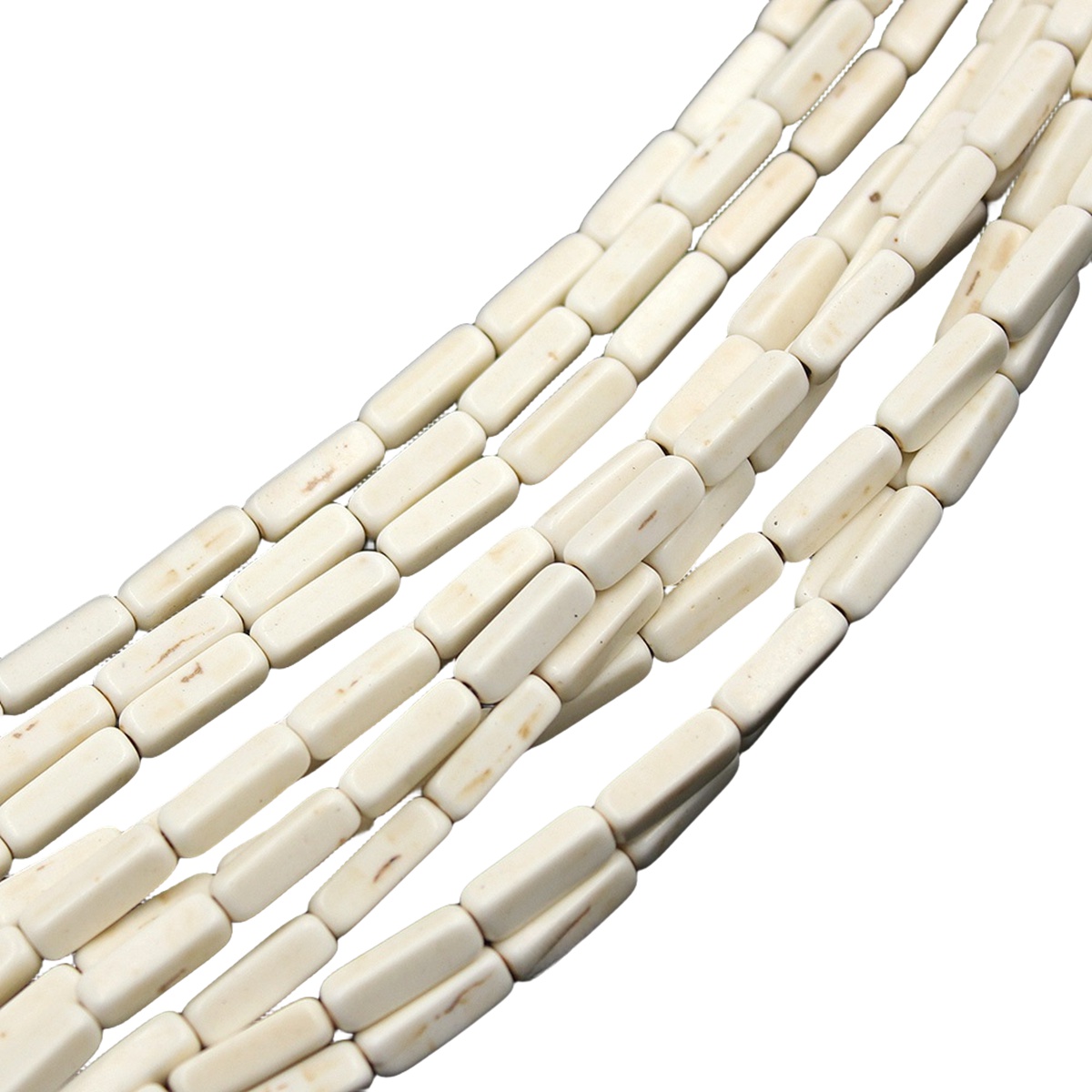 4x13mm Loose Syn.Turquoise Cuboid Beads for Making Jewelry 