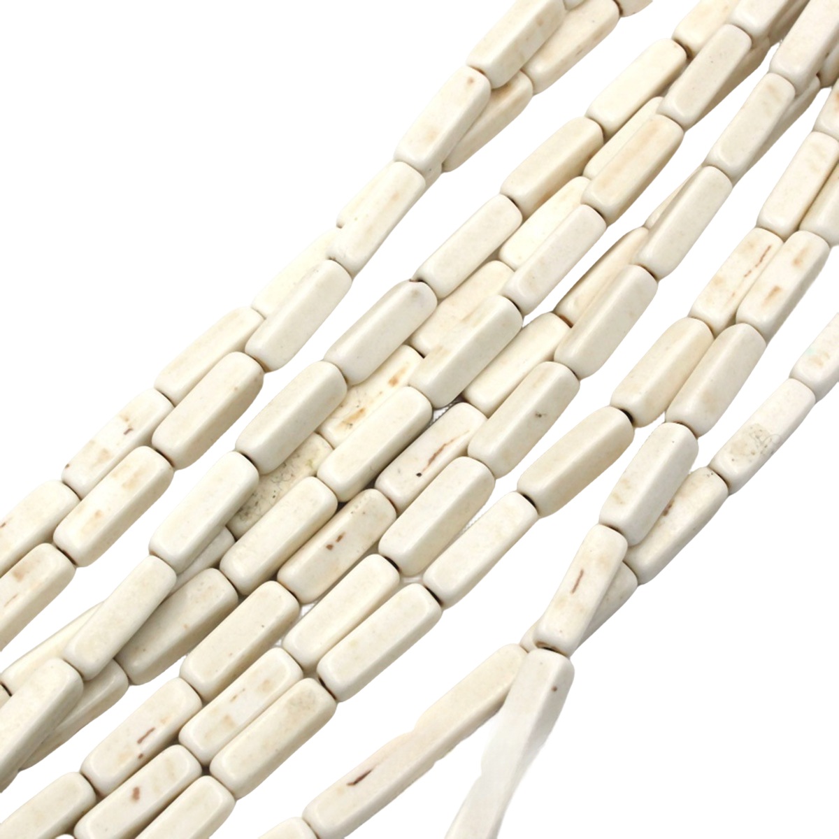 4x13mm Loose Syn.Turquoise Cuboid Beads for Making Jewelry 