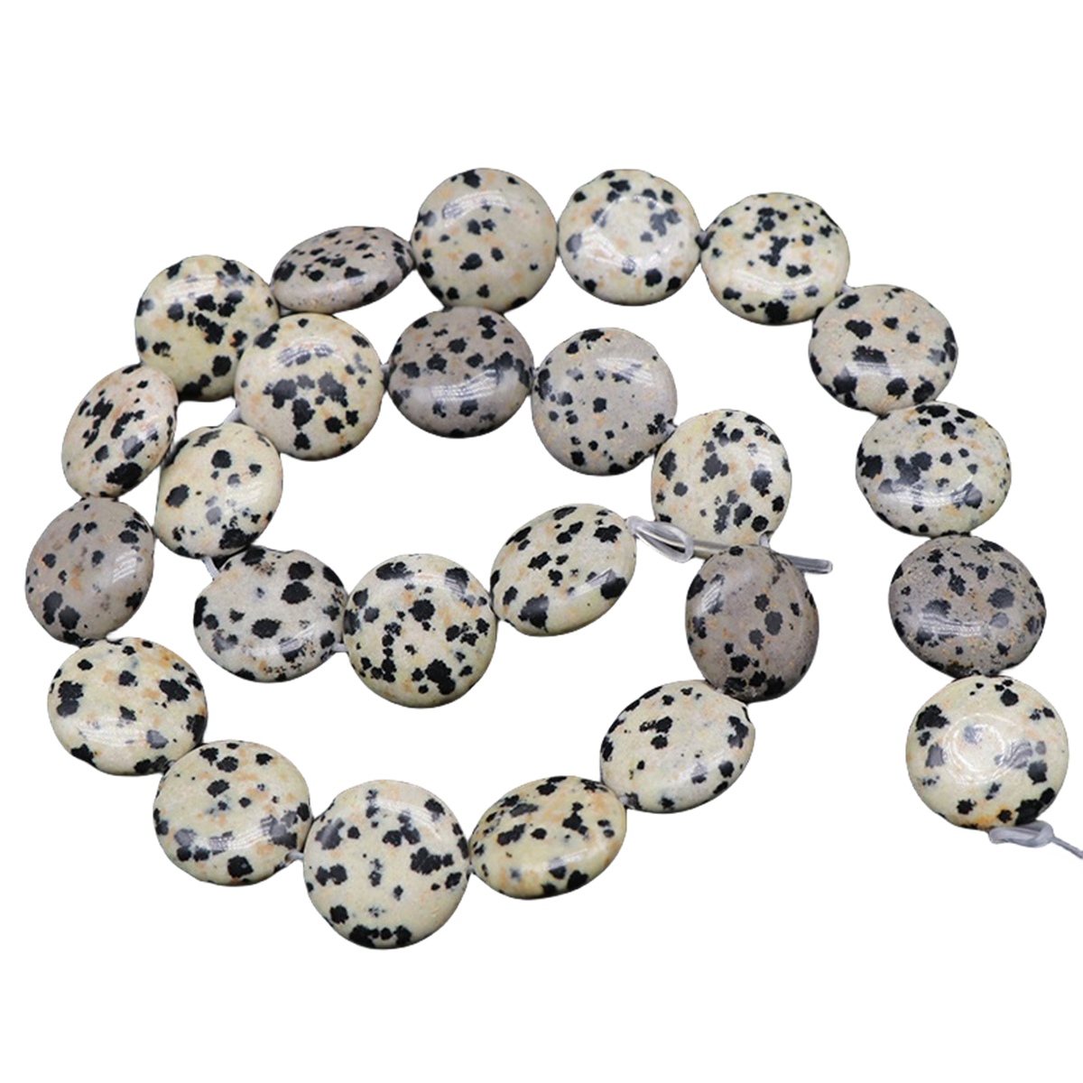 D16X6MM Gemstone Coin Beads for Making Jewelry Natural Stone & Crystal Donut