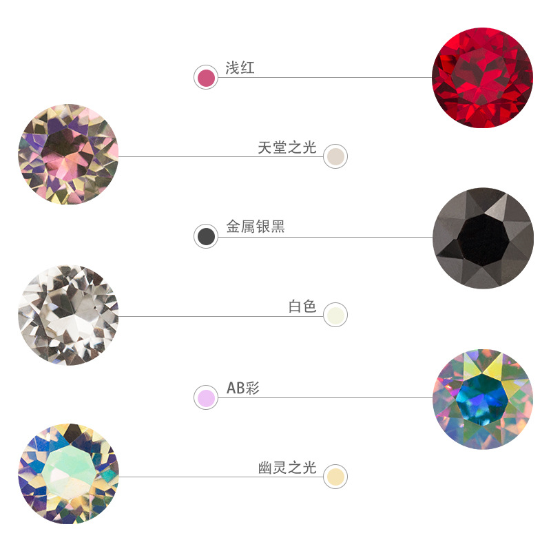 Rhinestones Glass Beads for Crafts Nails Makeup Bags and Shoes Decoration K9 Crystal Gemstones 