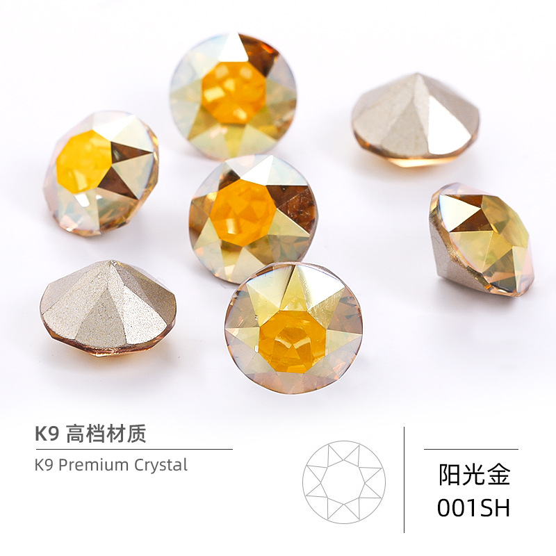 Rhinestones Glass Beads for Crafts Nails Makeup Bags and Shoes Decoration K9 Crystal Gemstones 