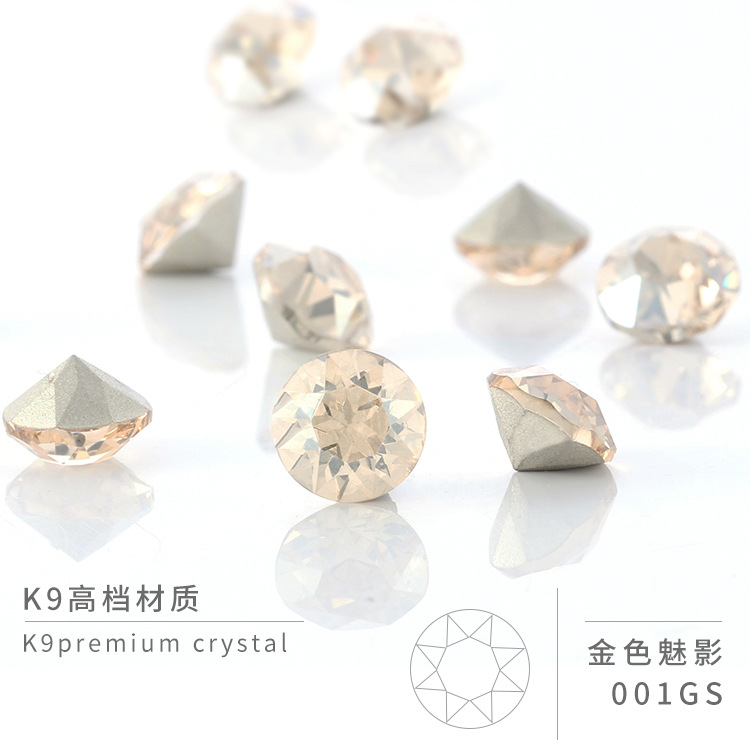 Rhinestones Glass Beads for Crafts Nails Makeup Bags and Shoes Decoration K9 Crystal Gemstones 