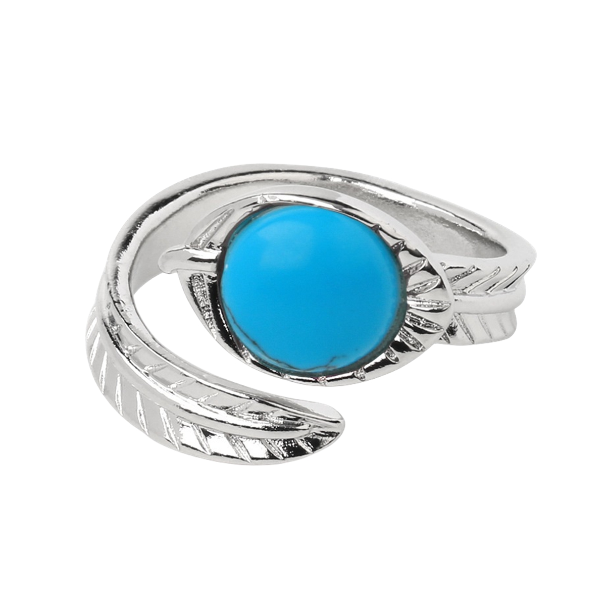 Natural Stone Rings 10MM Round Shaped Gemstone Jewelry For Women Anniversary Birthday Wedding Gift