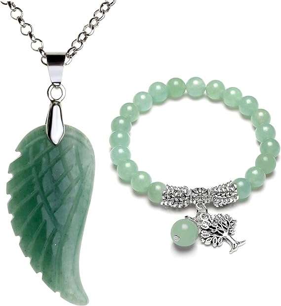 Gemstone Necklace and Bracelets