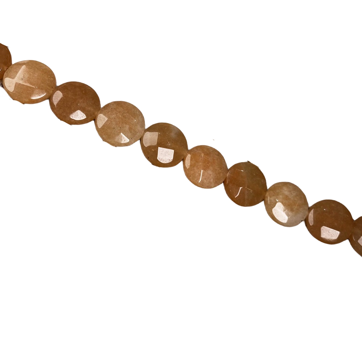 D16X6MM Faceted Round Coin Gemstone Beads for Making Jewelry Natural Stone & Crystal Donut