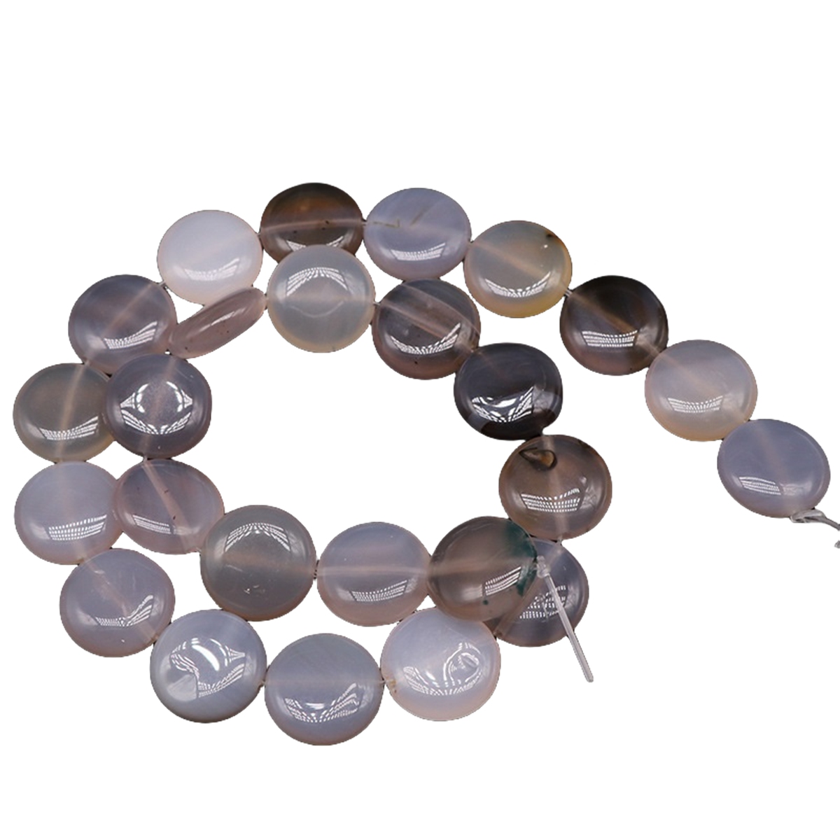 D16X6MM Gemstone Coin Beads for Making Jewelry Natural Stone & Crystal Donut