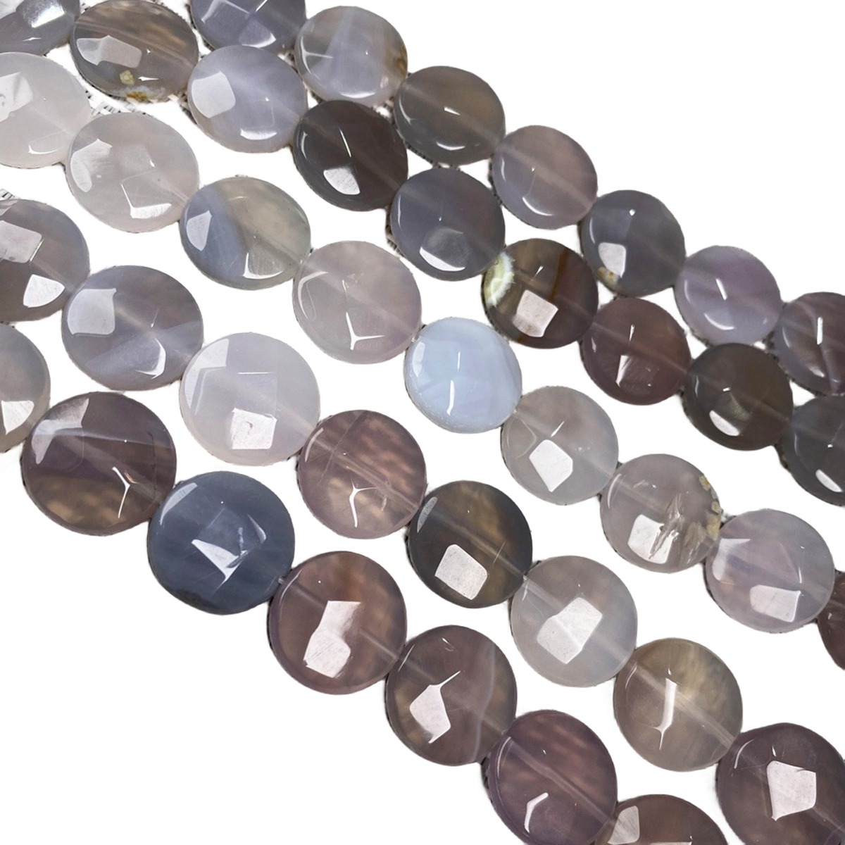 D16X6MM Faceted Round Coin Gemstone Beads for Making Jewelry Natural Stone & Crystal Donut