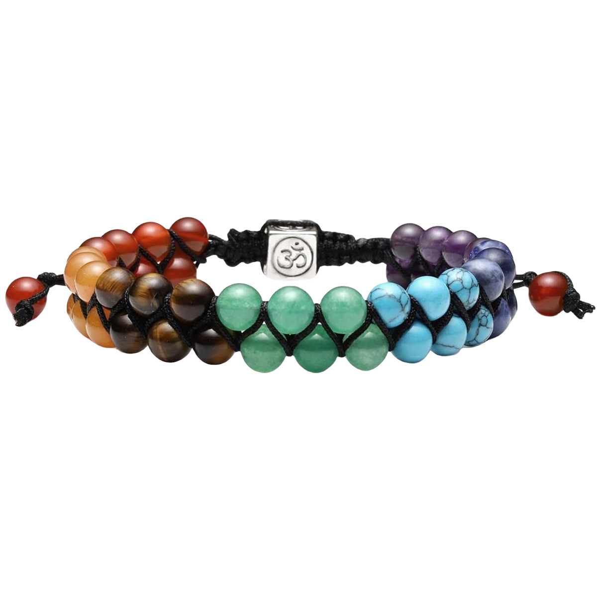 Chakra Bead Bracelets for Women Men - 6mm Natural 7 Chakra Healing Crystal Tree Life Stretch Bracelet with Real Stones Anxiety Meditation Yoga Gemstone Jewelry