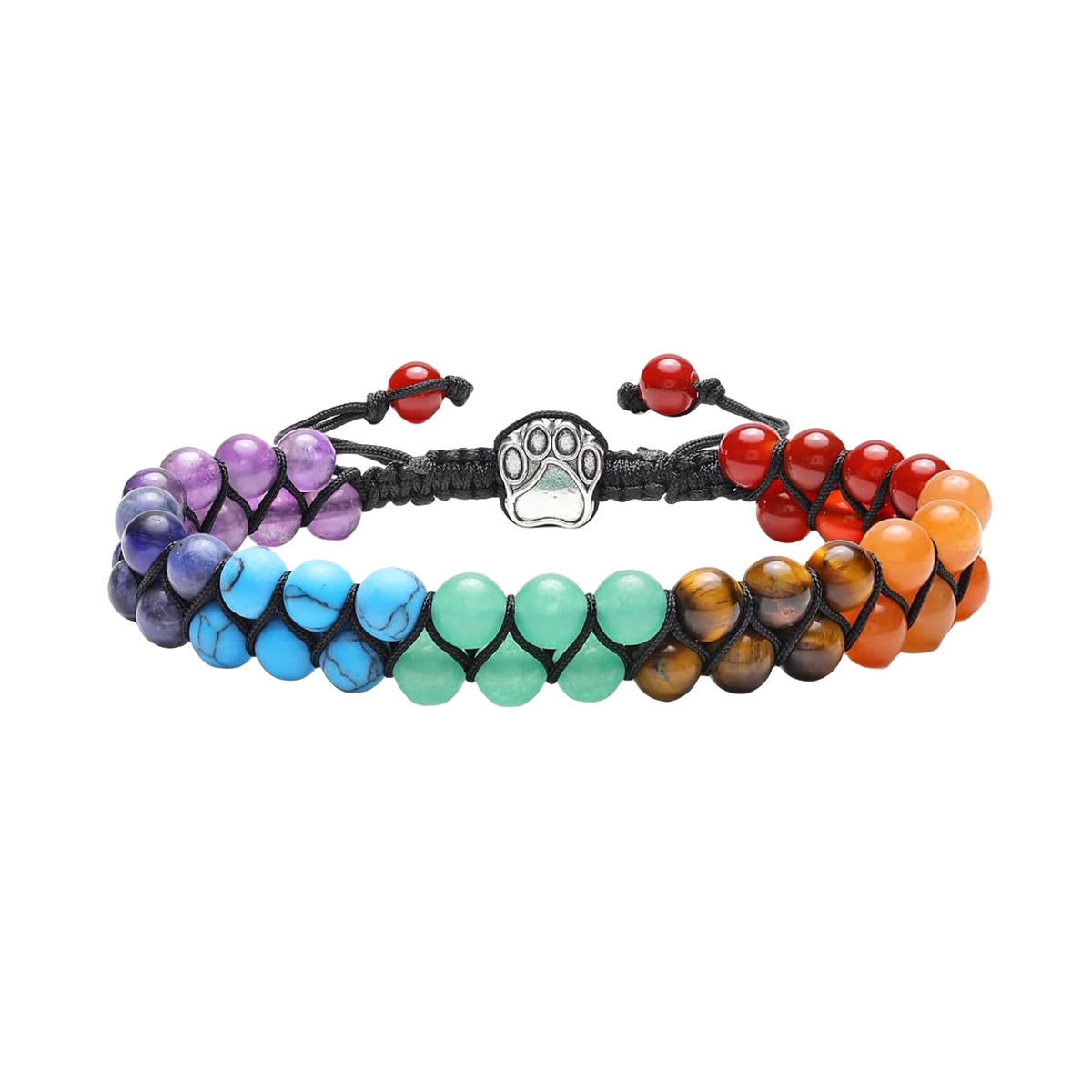Chakra Bead Bracelets for Women Men - 6mm Natural 7 Chakra Healing Crystal Tree Life Stretch Bracelet with Real Stones Anxiety Meditation Yoga Gemstone Jewelry