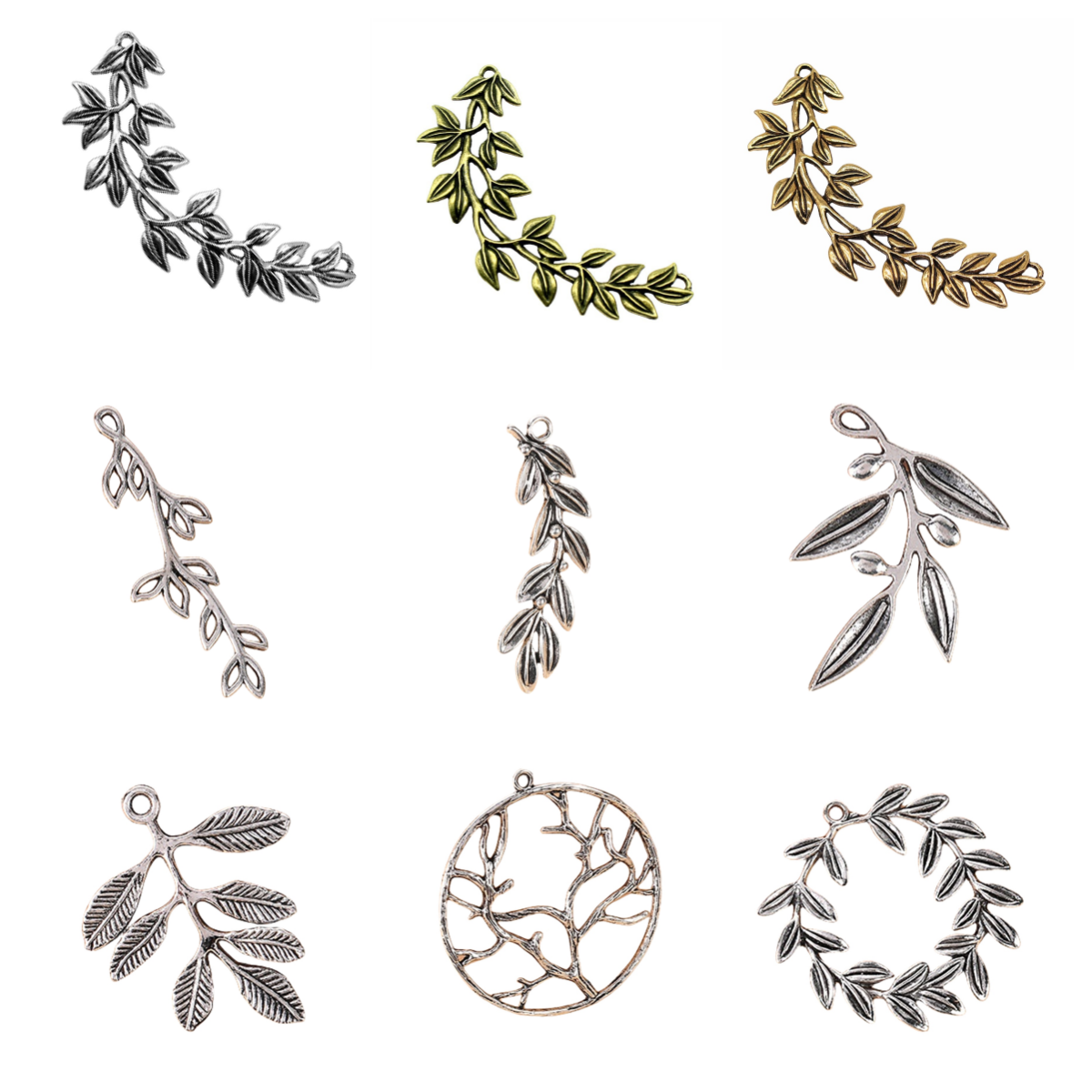 Alloy Branch Charms for DIY Making Jewelry