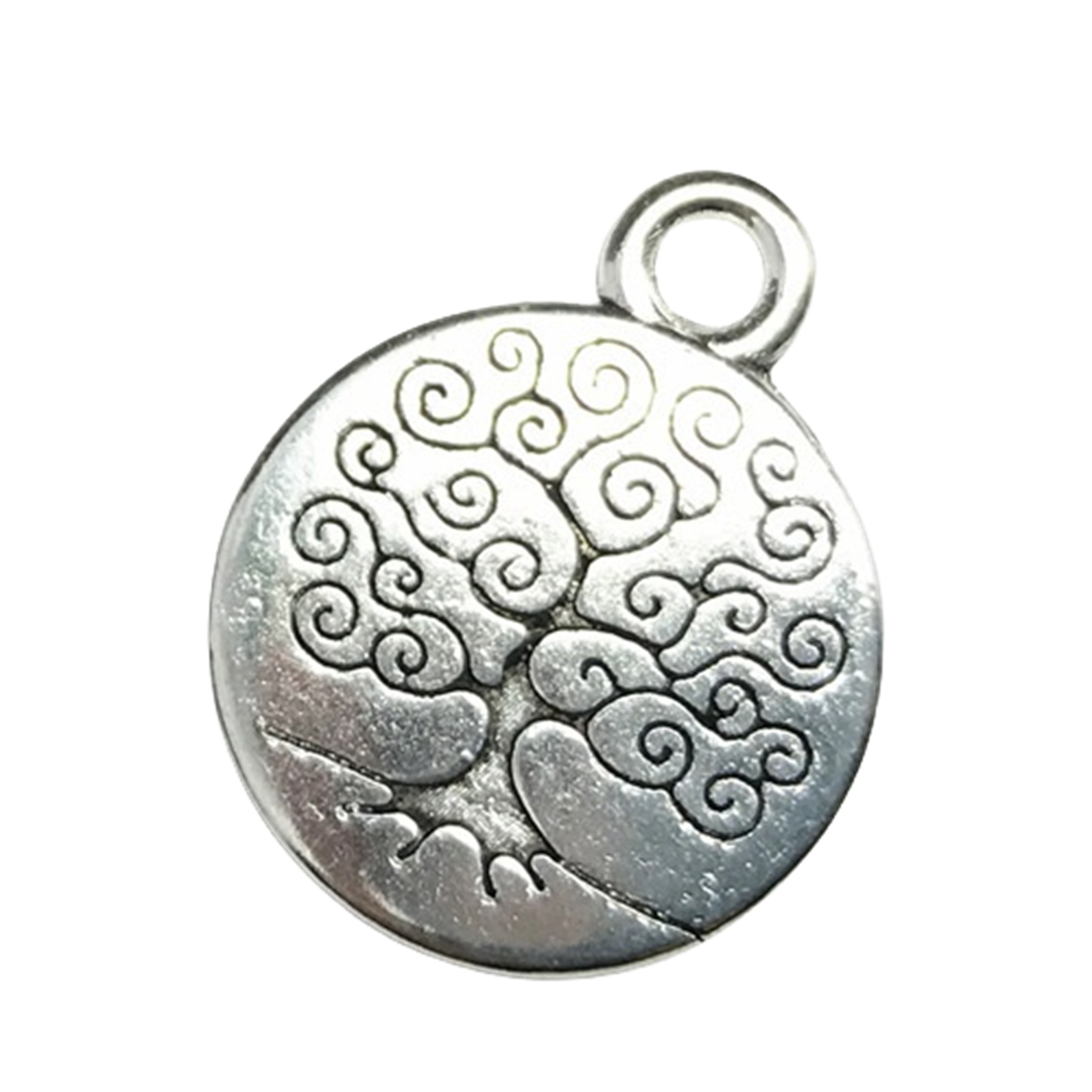 Flat Alloy Disc Beads for Making Jewelry 