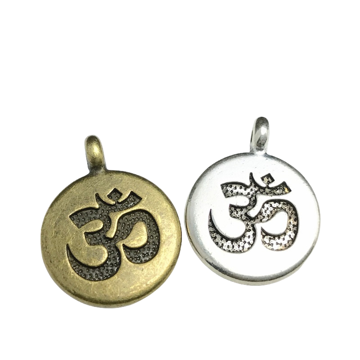 Flat Alloy Disc Beads for Making Jewelry 