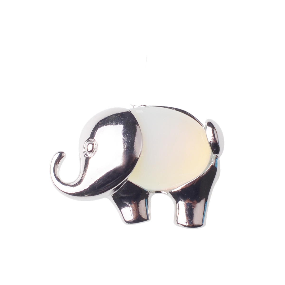 Silver Elephant natural Stone Rings Vintage Crystal and Rhinestones Silver  Rings Tribal Accessory for Women men