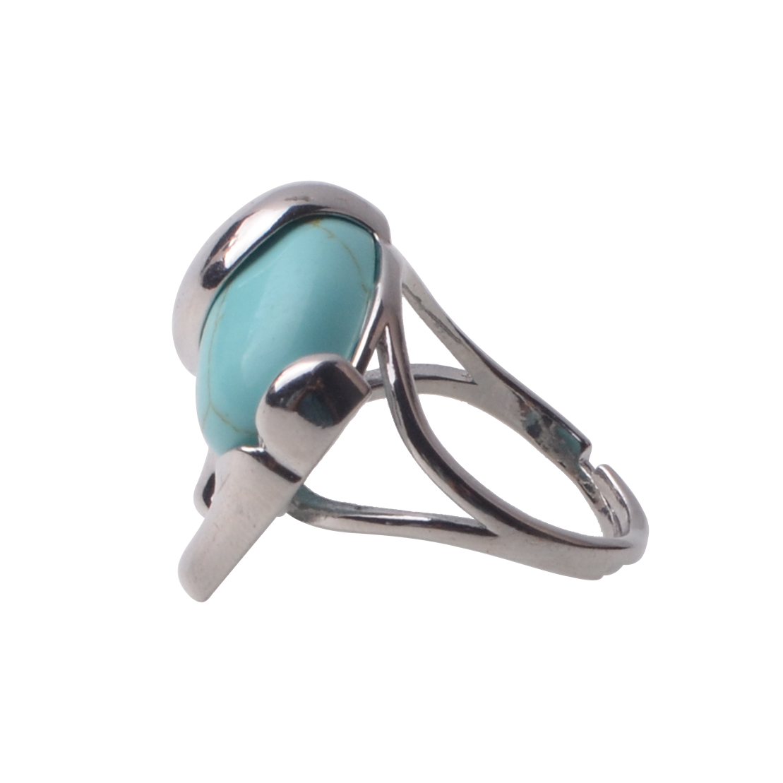 Silver Elephant natural Stone Rings Vintage Crystal and Rhinestones Silver  Rings Tribal Accessory for Women men