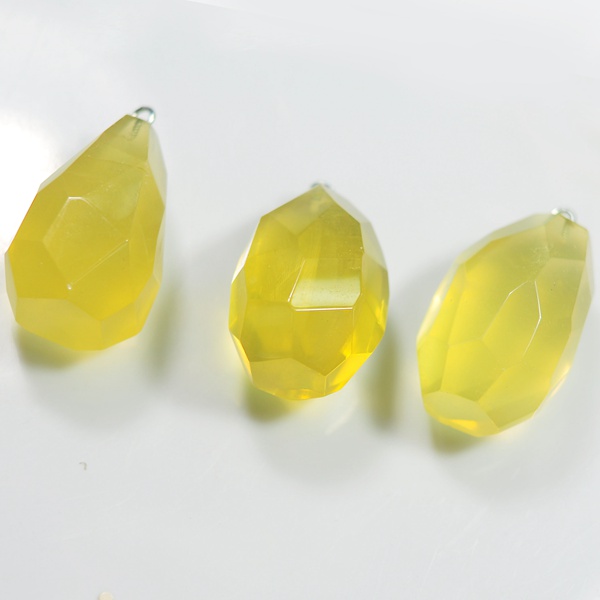 Faceted Oval Gemstone Pendant Natural Gemstone Charms for Necklace Jewelry Making