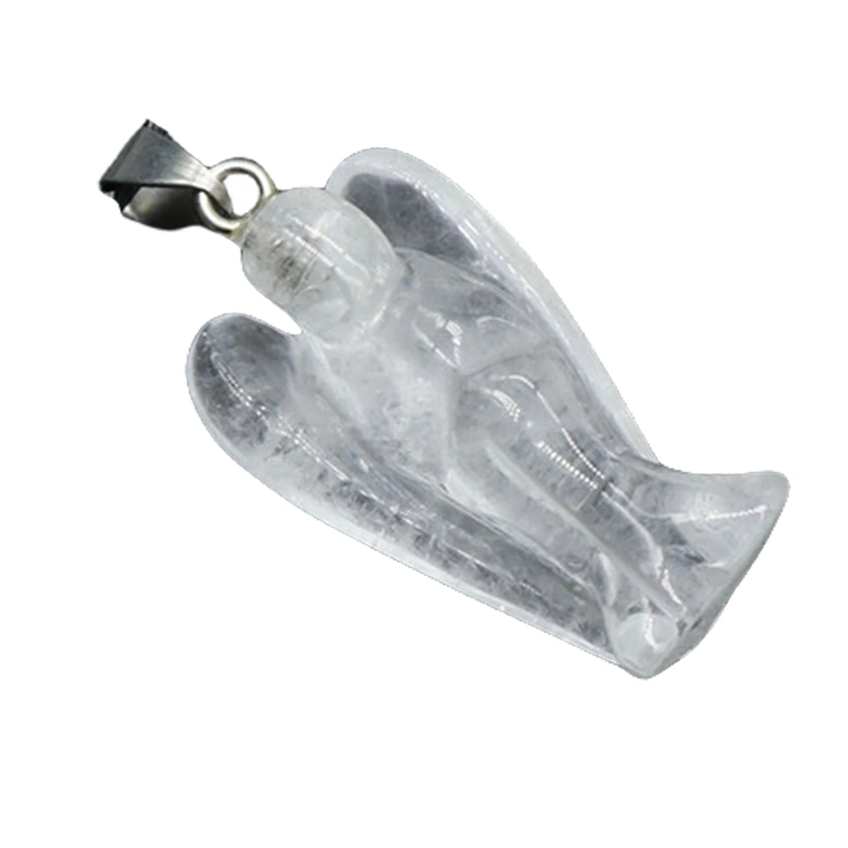 1.0Inch Handmade Craved Gemstone Angel Pendant for Making Jewelry