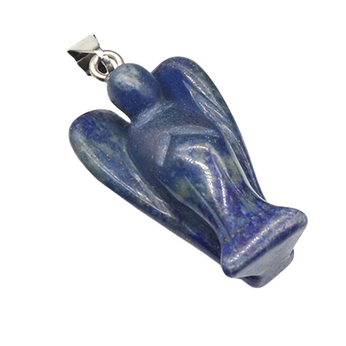 1.0Inch Handmade Craved Gemstone Angel Pendant for Making Jewelry