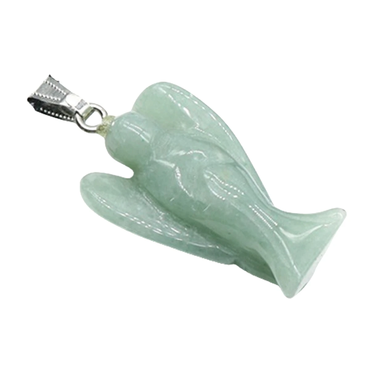 1.0Inch Handmade Craved Gemstone Angel Pendant for Making Jewelry