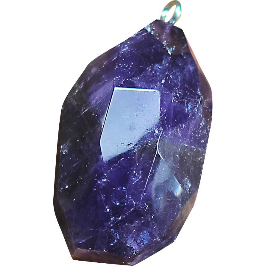 Faceted Oval Gemstone Pendant Natural Gemstone Charms for Necklace Jewelry Making