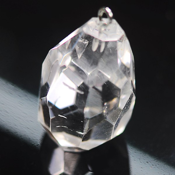 Faceted Oval Gemstone Pendant Natural Gemstone Charms for Necklace Jewelry Making