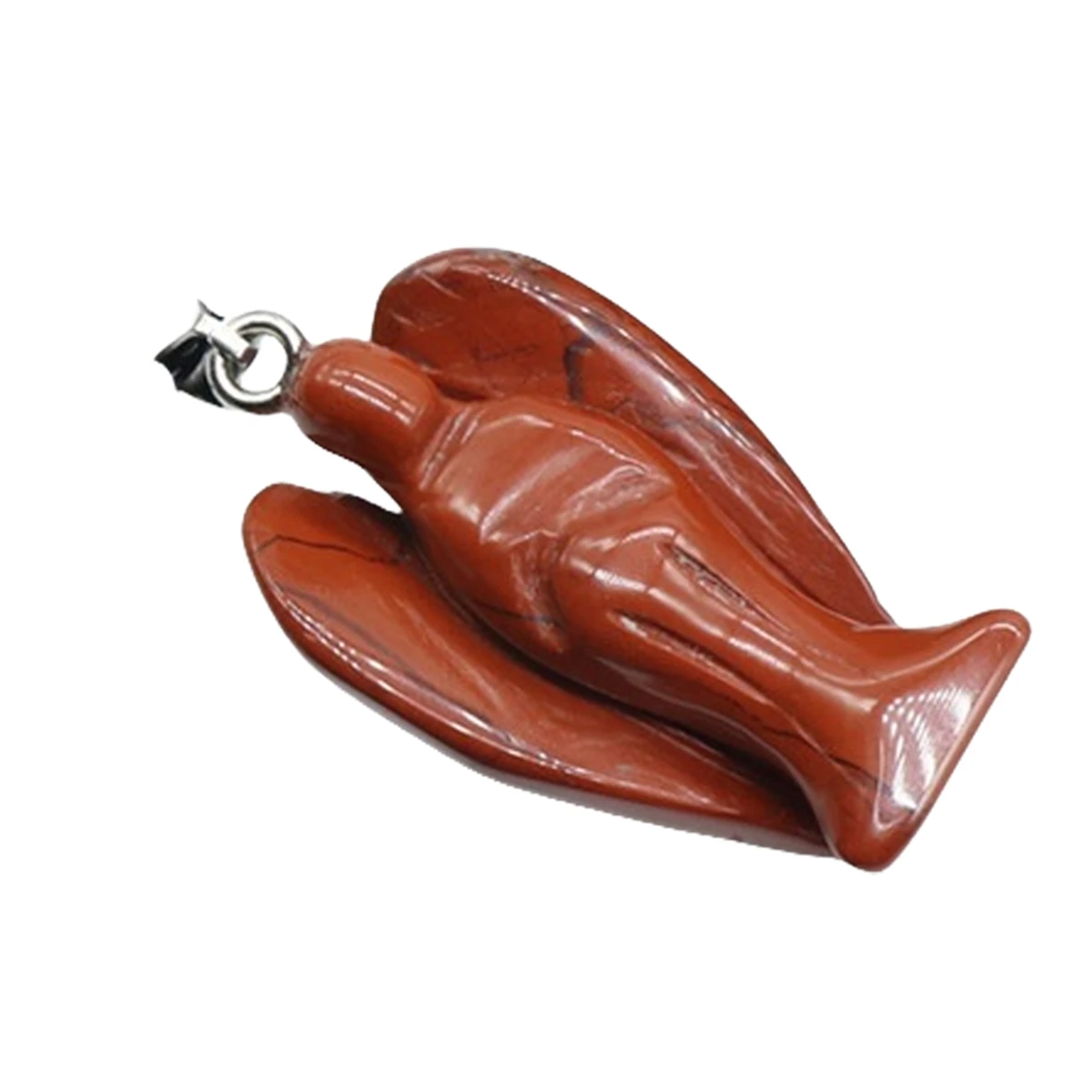 1.0Inch Handmade Craved Gemstone Angel Pendant for Making Jewelry