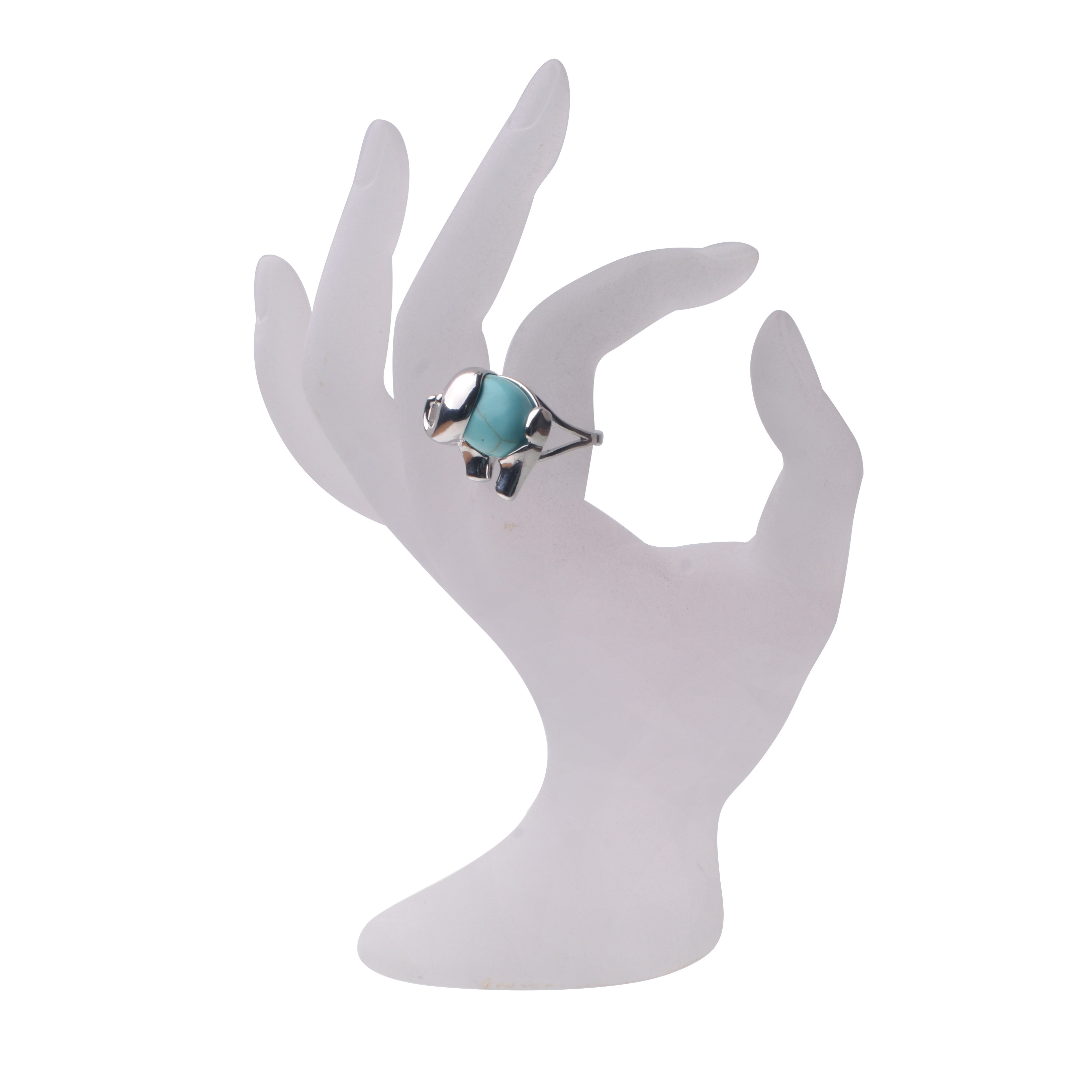 Silver Elephant natural Stone Rings Vintage Crystal and Rhinestones Silver  Rings Tribal Accessory for Women men