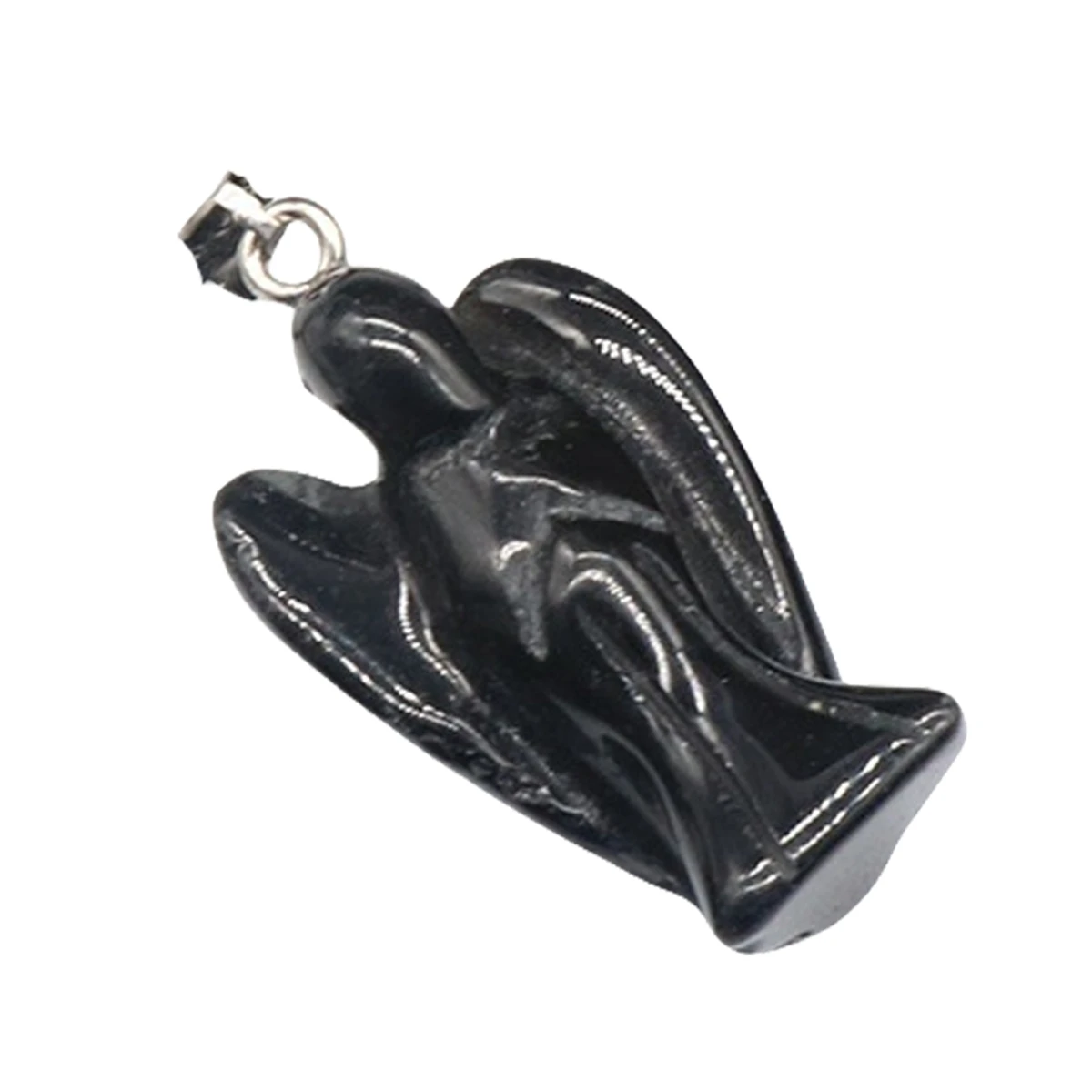 1.0Inch Handmade Craved Gemstone Angel Pendant for Making Jewelry