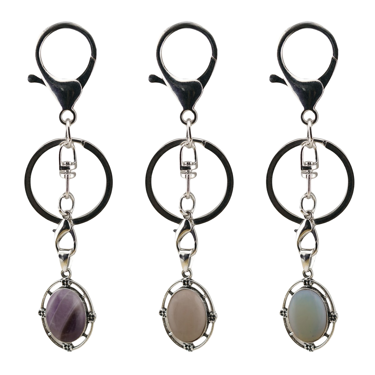 Natural Gemstone Pendant for Making Jewelry with 13x18MM Stone Cabs  Silver Alloy Accessories