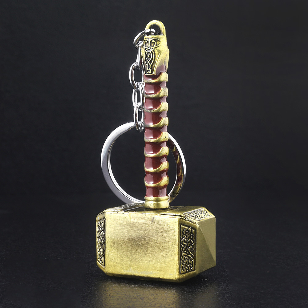 Metal Hammer Keychain Hammer Key Ring, Cool Gifts for Men, Husband, Boyfriend