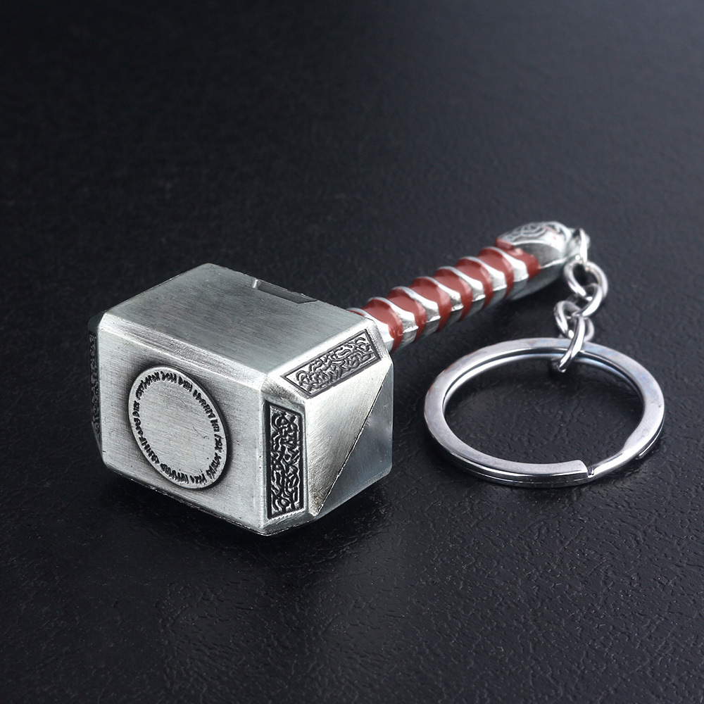 Metal Hammer Keychain Hammer Key Ring, Cool Gifts for Men, Husband, Boyfriend