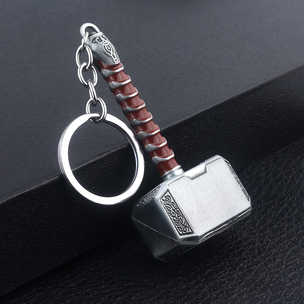 Metal Hammer Keychain Hammer Key Ring, Cool Gifts for Men, Husband, Boyfriend