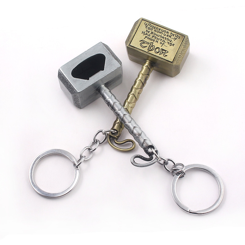 Metal Hammer Opener Keychain Hammer Key Ring, Cool Gifts for Men, Husband, Boyfriend