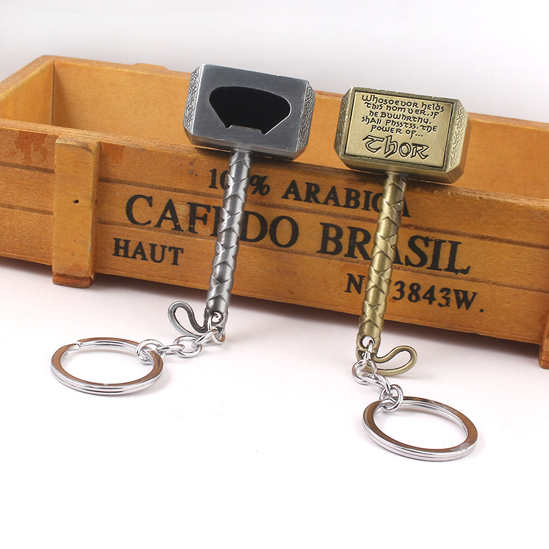 Metal Hammer Opener Keychain Hammer Key Ring, Cool Gifts for Men, Husband, Boyfriend