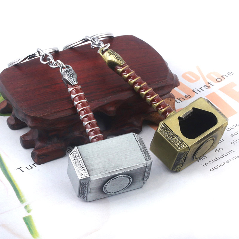 Metal Hammer Opener Keychain Hammer Key Ring, Cool Gifts for Men, Husband, Boyfriend