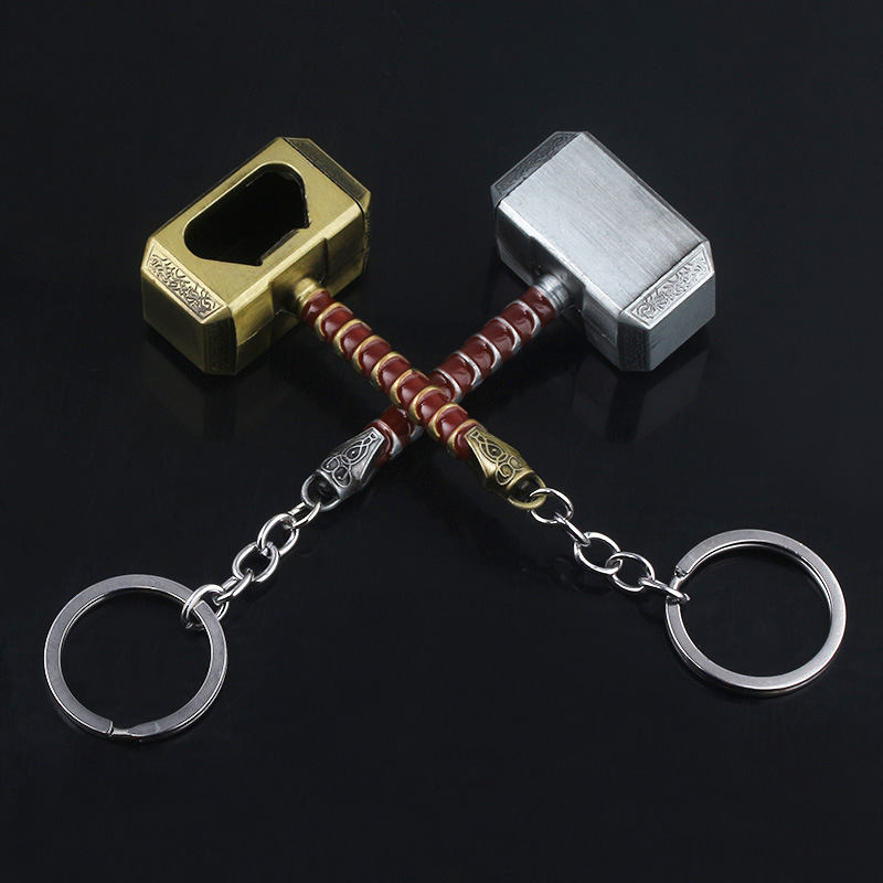 Metal Hammer Opener Keychain Hammer Key Ring, Cool Gifts for Men, Husband, Boyfriend