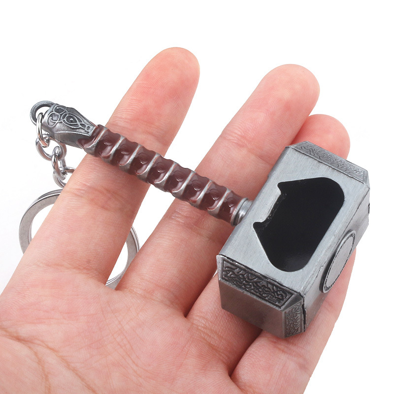 Metal Hammer Opener Keychain Hammer Key Ring, Cool Gifts for Men, Husband, Boyfriend
