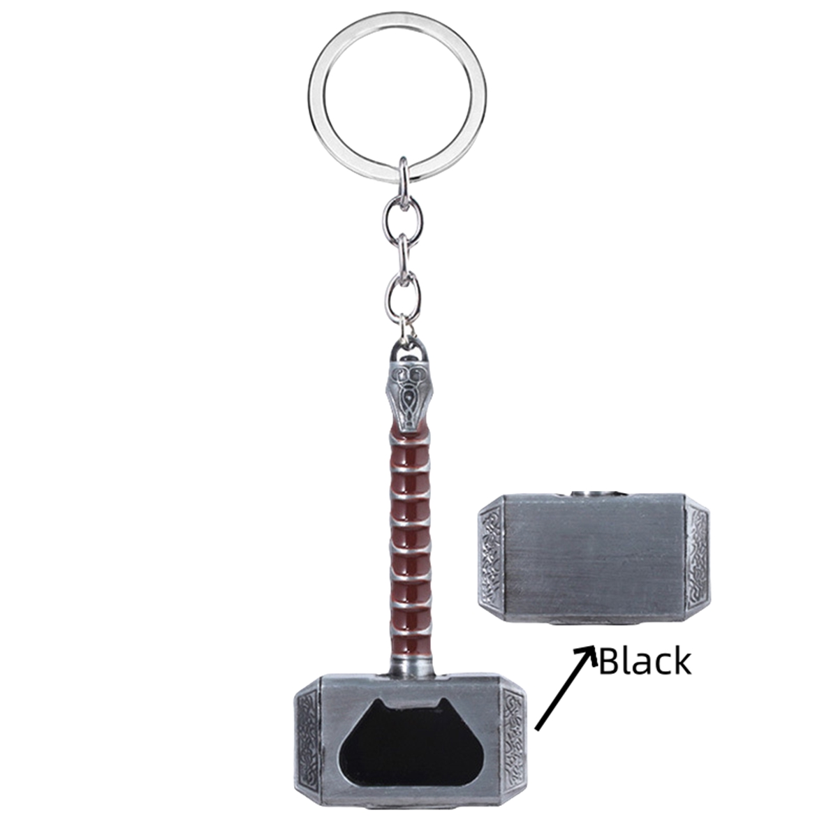 Metal Hammer Opener Keychain Hammer Key Ring, Cool Gifts for Men, Husband, Boyfriend