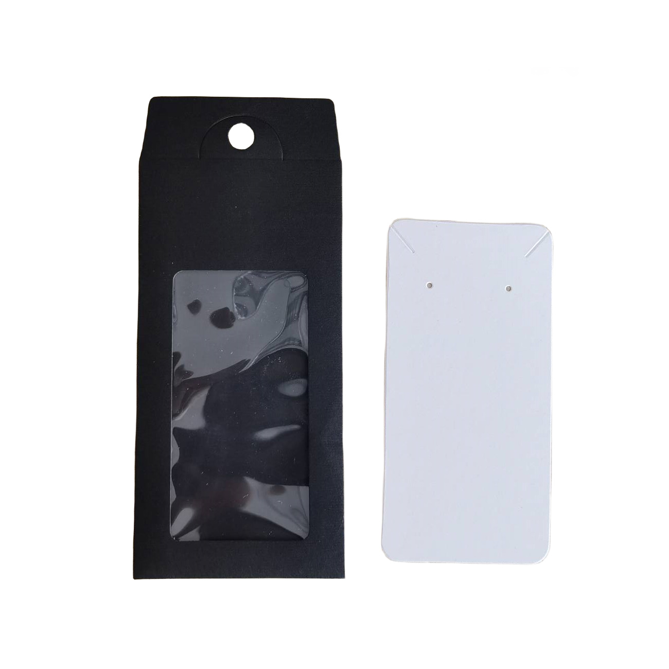 30Pcs Jewelry Packaging Paper Boxes Gift Boxes with Clear Window  Display Card Sticker