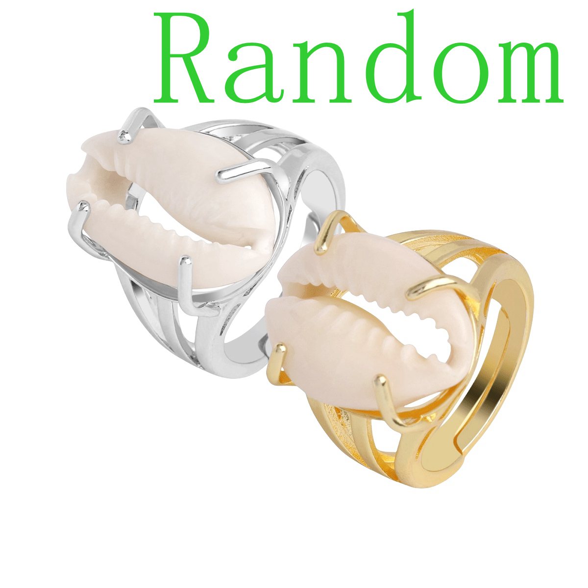 Natural Sea Conch Shell Rings For Women Anniversary Birthday Wedding Gift 