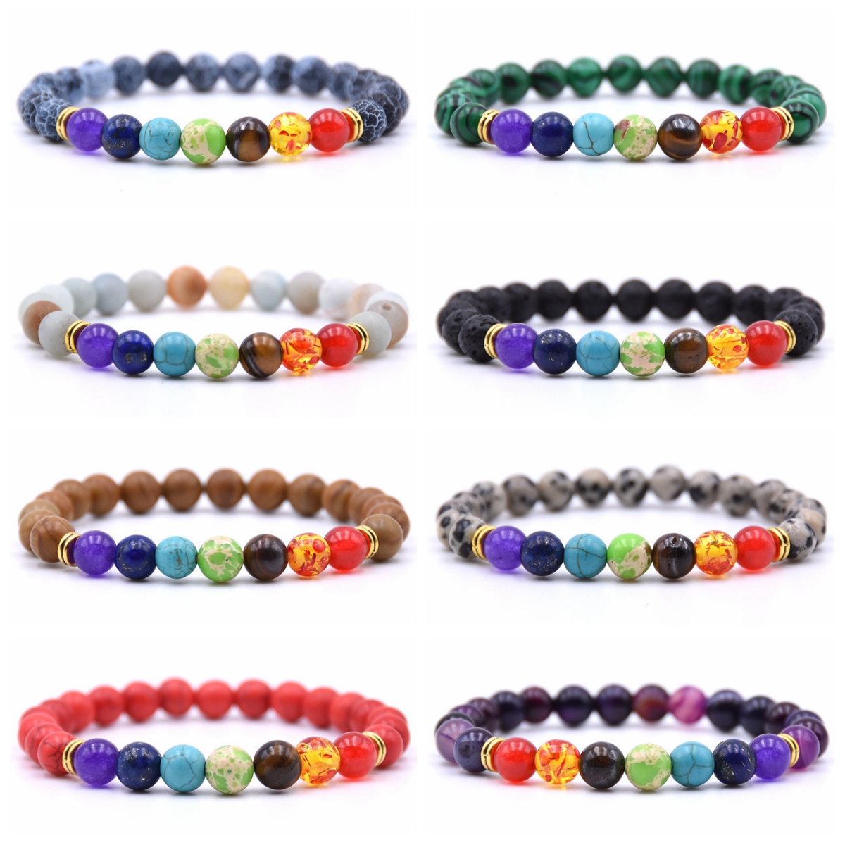 7 Chakra Gemstone Bracelets